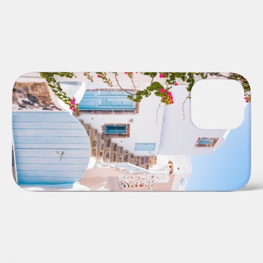 青い閉門 Case-Mate iPhoneケース (裏面 (横))