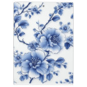 青い開花メタルクリップパッド クリップボード (裏面)