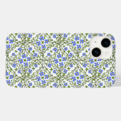 青い開花DitsyフローラiPhone / iPadケース Case-Mate iPhoneケース (裏面 (横))
