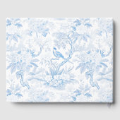 青い陶器のギフト結婚のゲストブック ゲストブック (裏面)