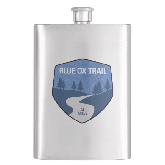 青い雄牛のトレイル フラスク (正面)