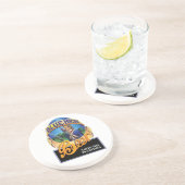 青い雌鶏ビール砂岩飲み物のコースター コースター (側面)