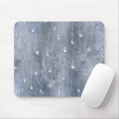 青い雨滴 マウスパッド (マウス)