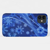 青い雪のクリスマススワール Case-Mate iPhoneケース (裏面(横))