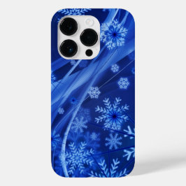青い雪のクリスマススワール Case-Mate iPhone 14 PROケース