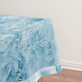 青い雪の上の赤いヴィンテージトラック テーブルクロス (インサイチュ)