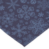 青い雪の上の青 ショートテーブルランナー (コーナー)