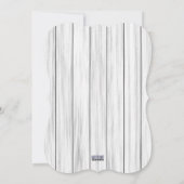 青い雪の結晶の素朴な木のホリデーシーズン シーズンカード (裏面)