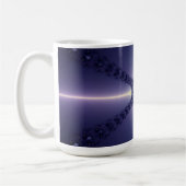 青い雪の結晶 コーヒーマグカップ (左)