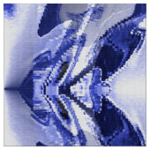 青い雪の結晶..... ファブリック (クローズアップ)
