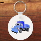 青い雪の鋤の漫画 キーホルダー (正面)