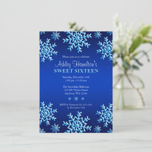 青い雪片の冬の不思議の国の菓子16 招待状 (スタンド正面)