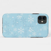 青い雪片パターン Case-Mate iPhoneケース (裏面(横))