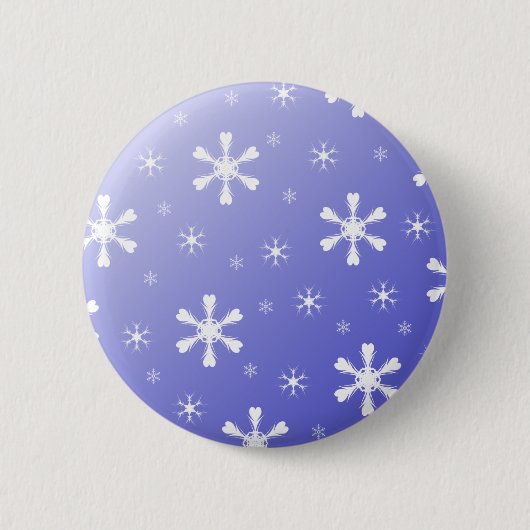 青い雪片ボタン 缶バッジ (正面)