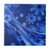 青い雪片 タイル (正面)