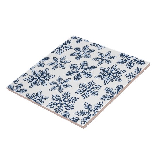 青い雪片 タイル (側面)