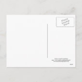 青い雪片 |ホリデーカード シーズンポストカード (裏面)