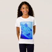 青い雪男のTシャツ Tシャツ (正面フル)