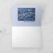 青い雪都市芸術カード シーズンカード (内部)