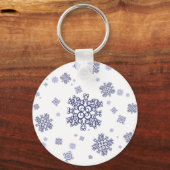 青い雪 キーホルダー (正面)