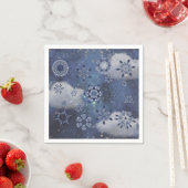 青い雪 スタンダードカクテルナプキン (インサイチュ)