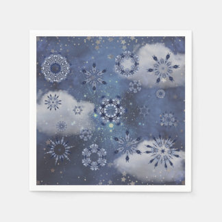 青い雪 スタンダードカクテルナプキン