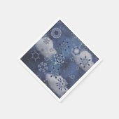青い雪 スタンダードカクテルナプキン (角)