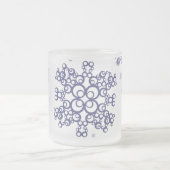 青い雪 フロストグラスマグカップ (中央)