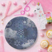 青い雪 ペーパープレート (パーティー)