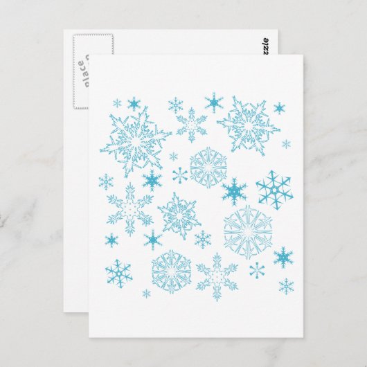 青い雪 ポストカード (正面/裏面)