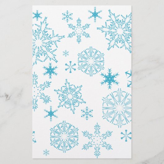 青い雪 便箋 (正面)