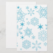 青い雪 便箋 (正面/裏面)