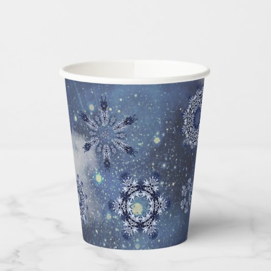 青い雪 紙コップ (左)