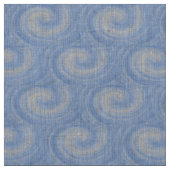 青い雲が渦巻く織物 ファブリック (見本)