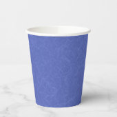 青い雲のような模様が渦を巻く 紙コップ (左)