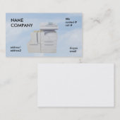 青い雲のコピアー 名刺 (正面/裏面)