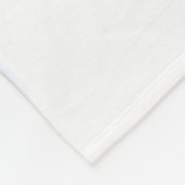 青い雲の上にかわいい青フランスのい宇宙船 フリースブランケット (角)