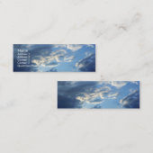 青い雲 スキニー名刺 (正面/裏面)