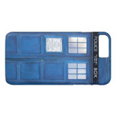 青い電おもしろい話ブース電話ボックス Case-Mate iPhoneケース (裏面(横))