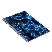 青い電波 |スパイラルノパーソナライズされたートブック ノートブック (右側)