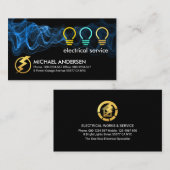 青い電流パワーバルブ 名刺 (正面/裏面)