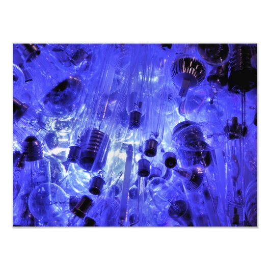 青い電球 フォトプリント            (正面)