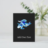 青い霜のドラゴン ポストカード (スタンド正面)