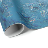 青い霜の冬のクリスマスの朝 ラッピングペーパー (ロールコーナー)