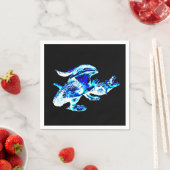 青い霜の氷のドラゴン 神話の生物 ５０ x スタンダードカクテルナプキン (インサイチュ)