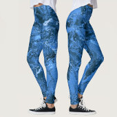 青い霜降りの空 レギンス