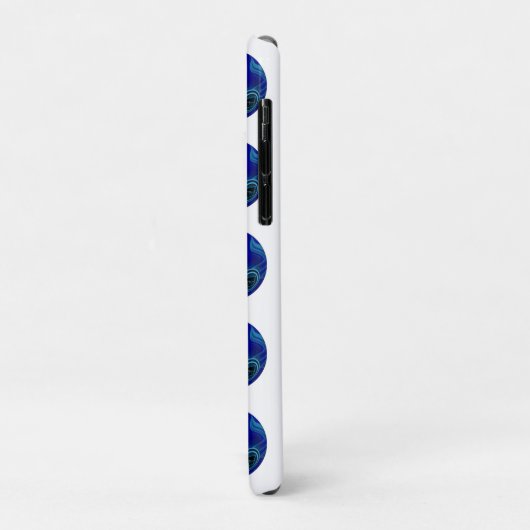 青い霜降りの芝生の鉢 Case-Mate iPhoneケース (裏面/左)