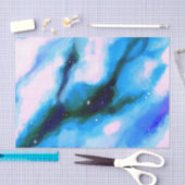 青い霜降り外空間抽象芸術背景 薄葉紙 (クラフト)