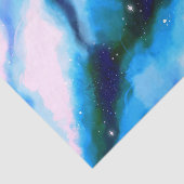 青い霜降り外空間抽象芸術背景 薄葉紙 (詳細)