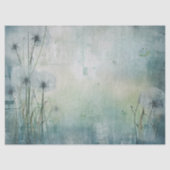 青い霞のデコページのタンポポ 薄葉紙 (正面)